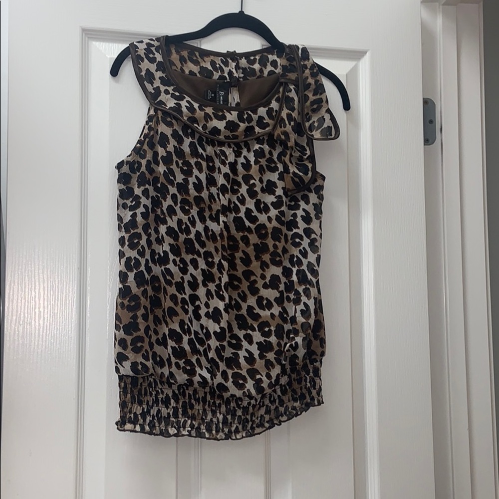 Women’s cheetah print dress top